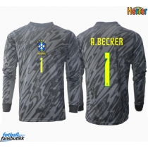 Brasil Alisson Becker #1 Keeper Bortedrakt Copa America 2024 Langermet